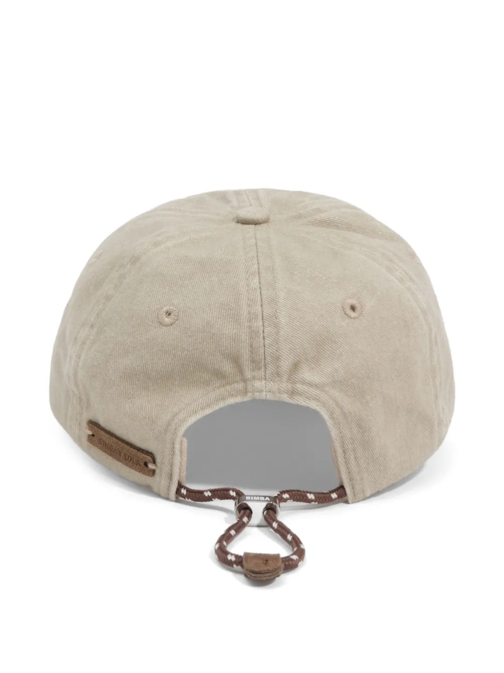 BIMBA Y LOLA Taupekleurige katoenen pet met vervaagd effect Beige