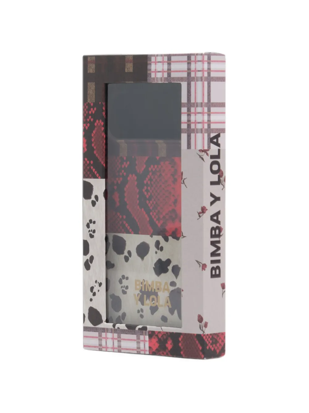 BIMBA Y LOLA IPhone 17 Pro hoesje met python-patchwork Beige