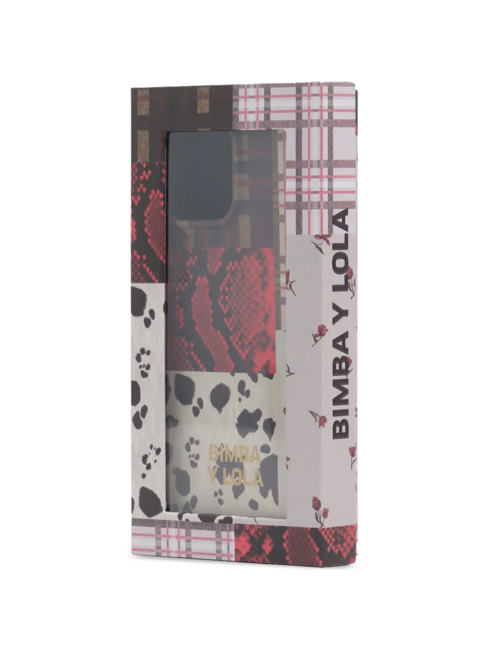 BIMBA Y LOLA Hard hoesje voor iPhone 16 Pro Max met ponypatchwork Beige