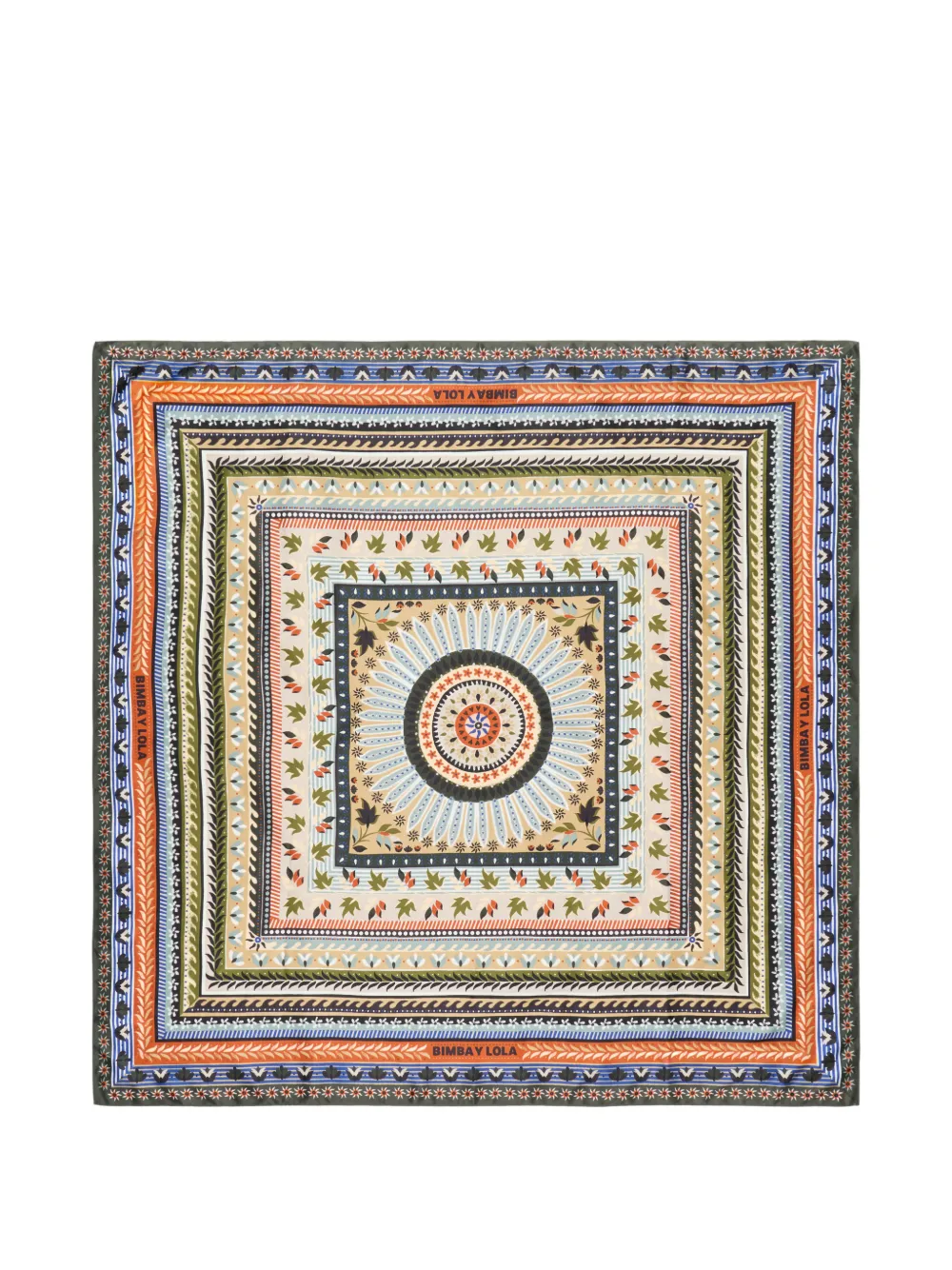 BIMBA Y LOLA khaki concentric frame scarf