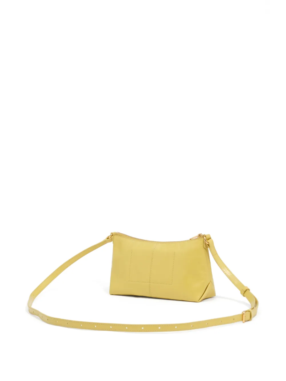 BIMBA Y LOLA Leren mini-crossbodytas Geel