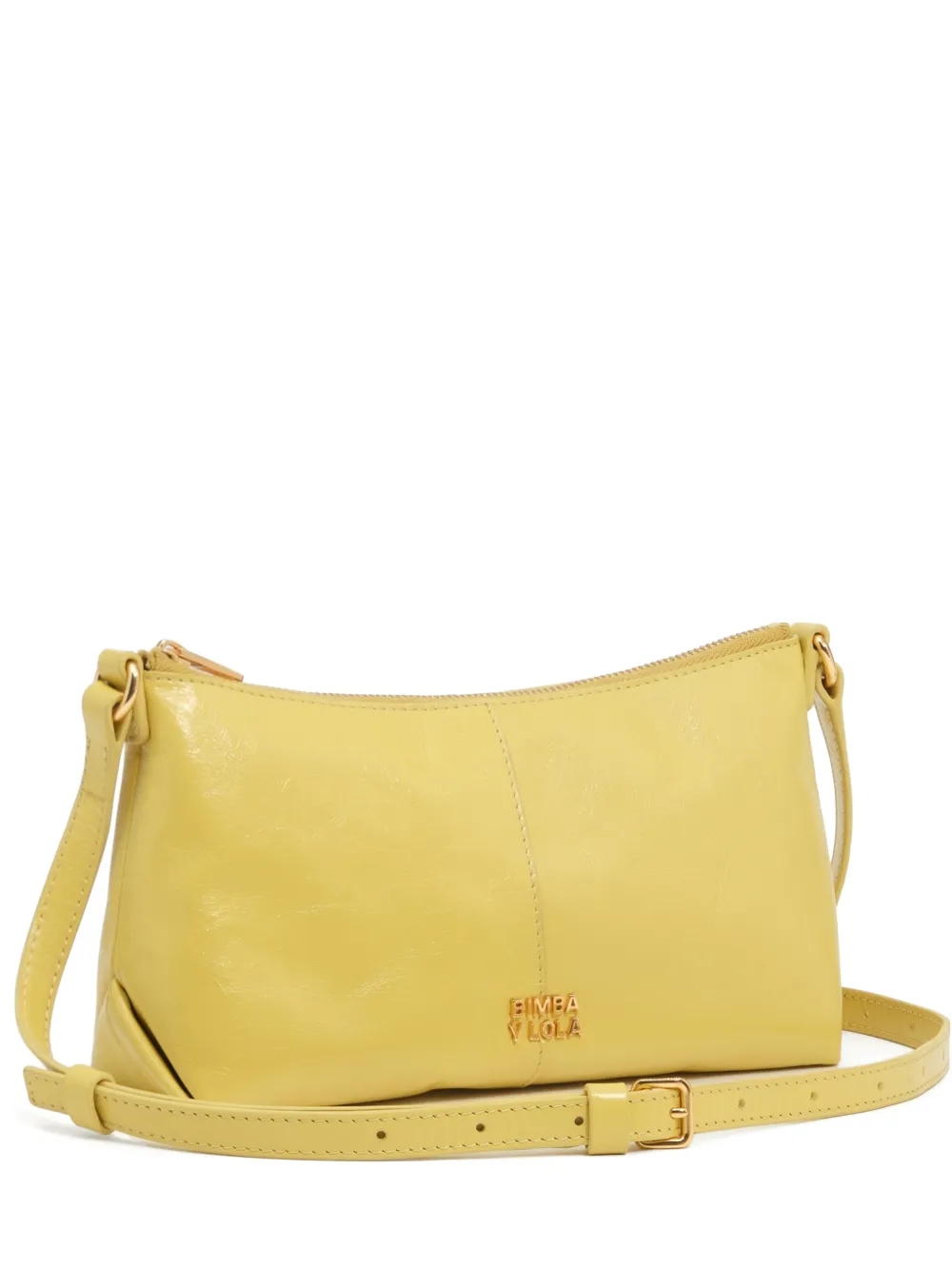 BIMBA Y LOLA yellow leather mini crossbody bag