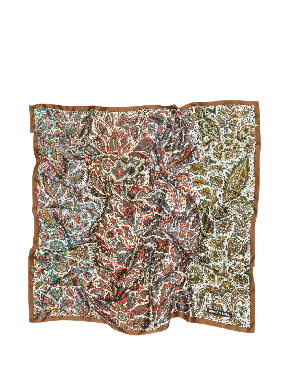 BIMBA Y LOLA Sjaal met paisleystrepen Beige