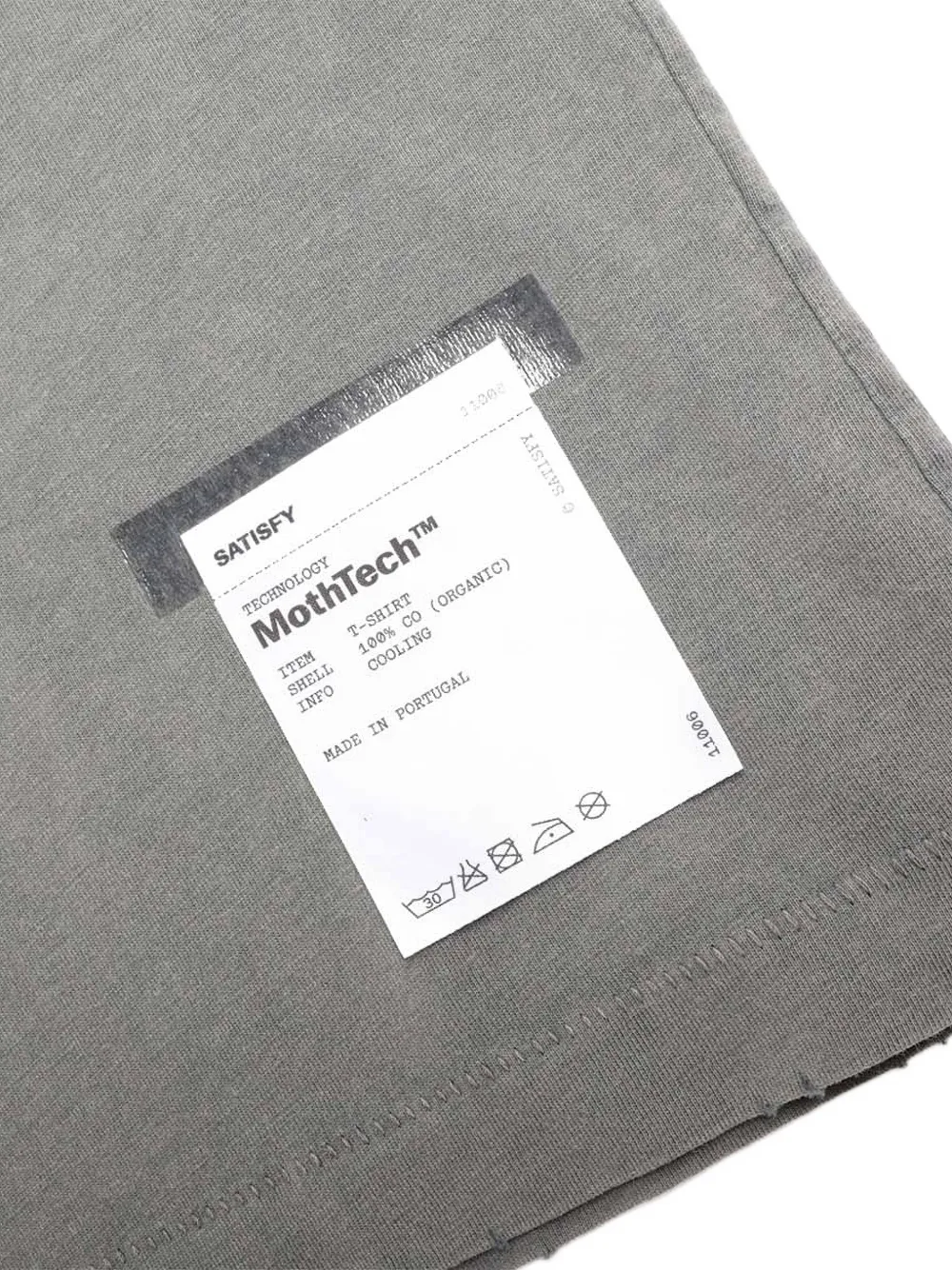 Satisfy MothTech™ gerafeld T-shirt Grijs