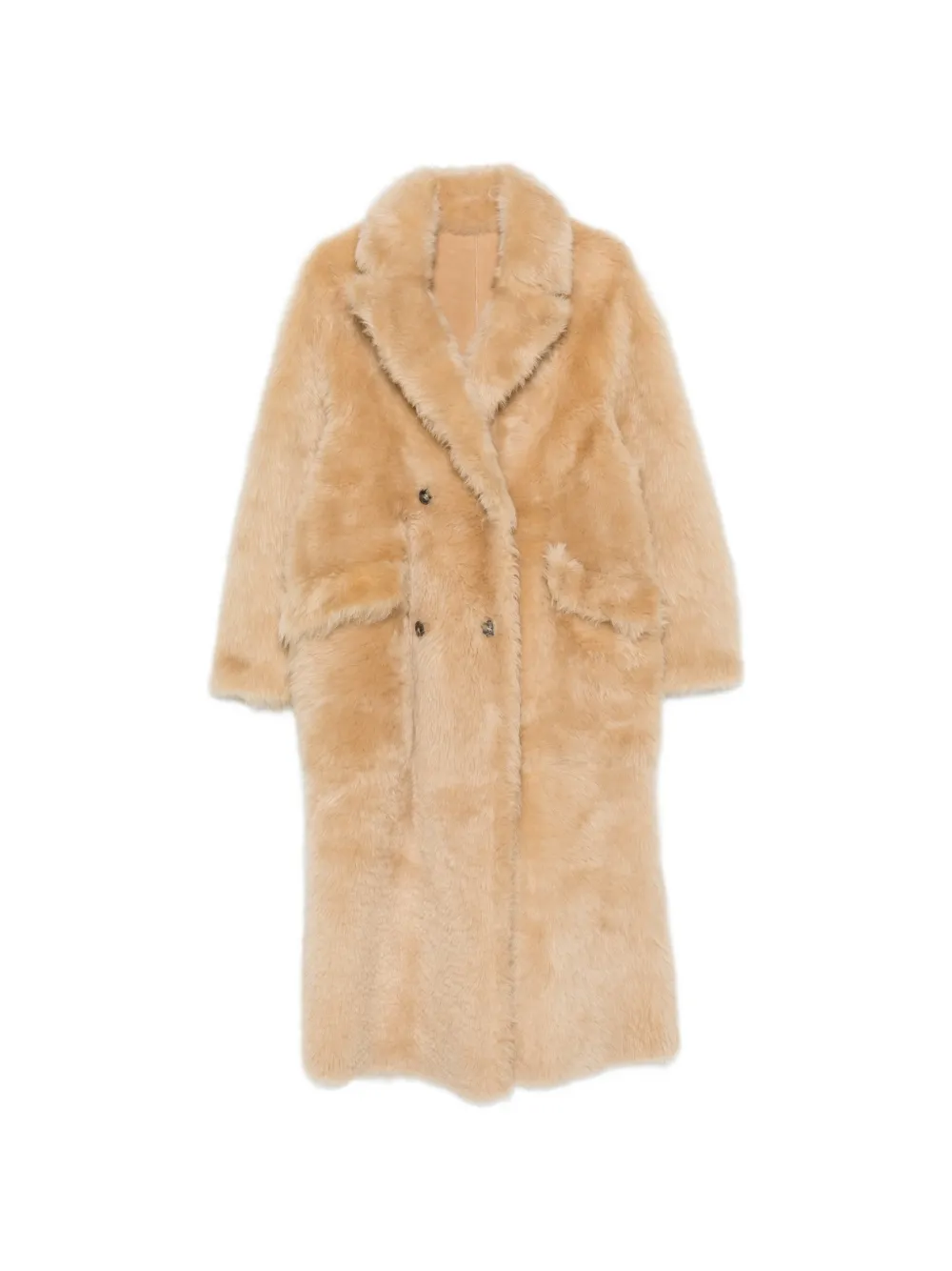 FURLING BY GIANI Flora double-breasted reversible coat - Toni neutri