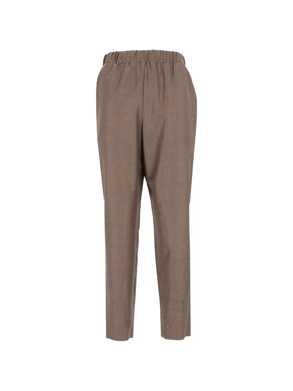Dusan elasticated-waistband carrot-leg trousers