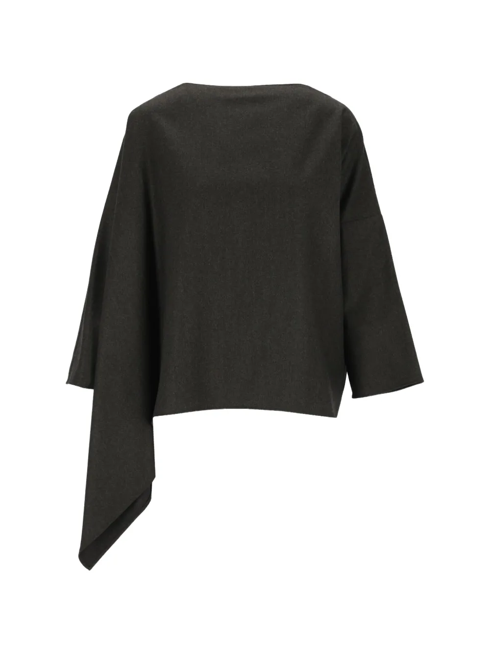 Dusan asymmetric wool T-shirt Grijs