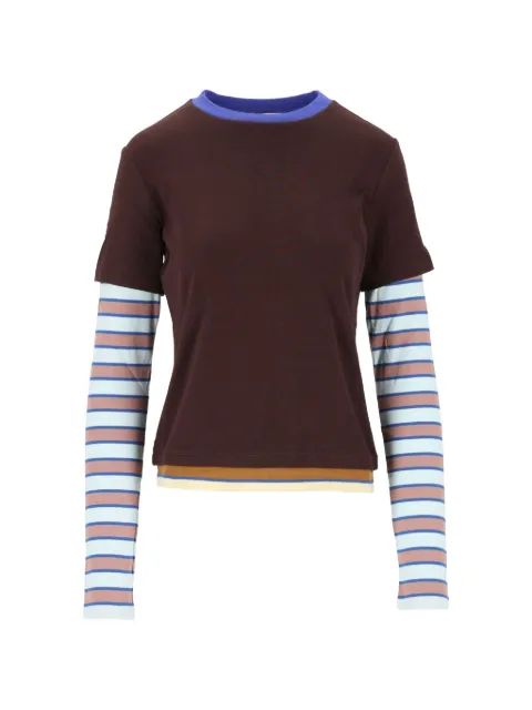 STAUD Dillon layered long-sleeve T-shirt