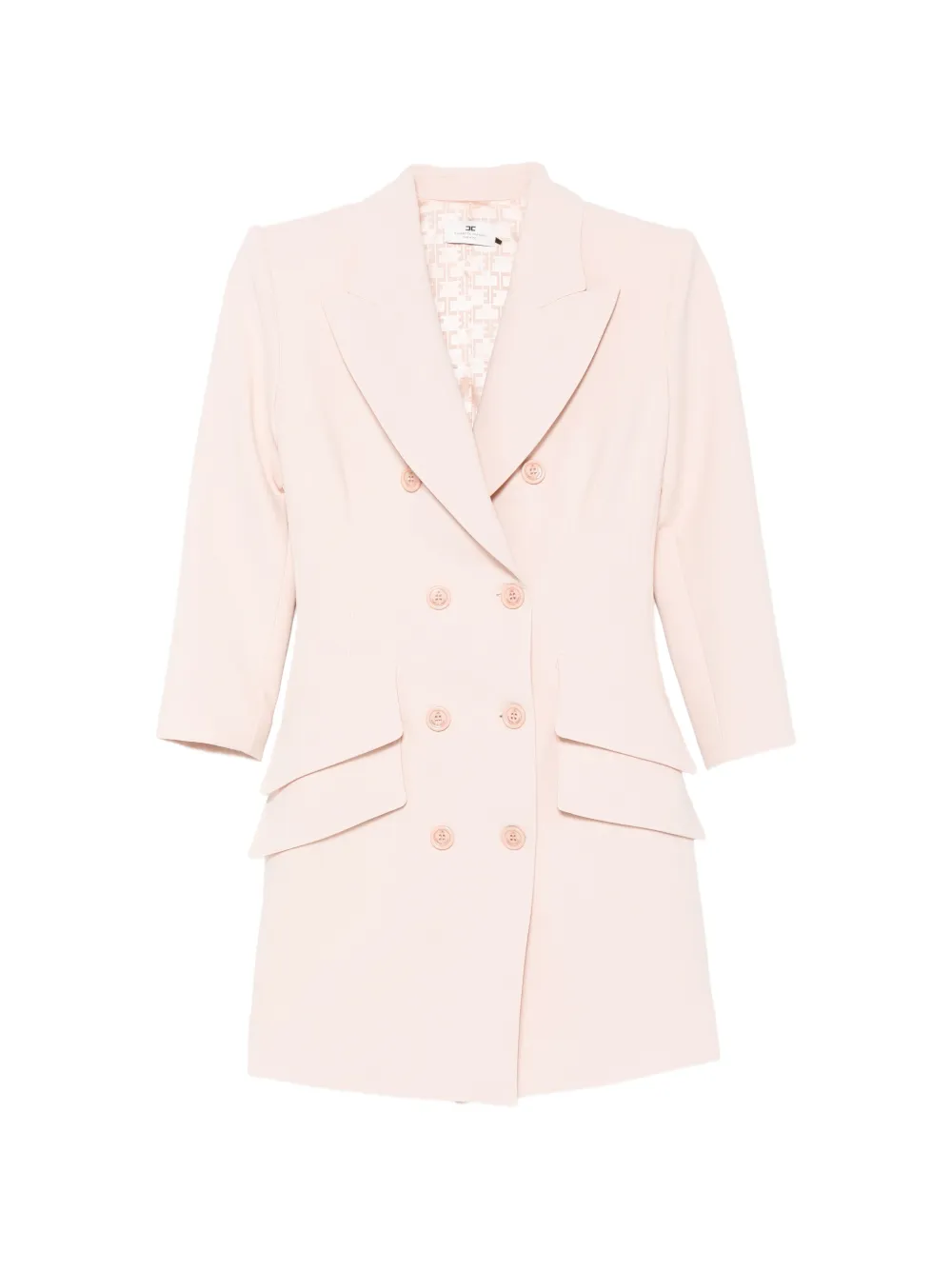 Elisabetta Franchi double-breasted peaked-lapel mini dress - Rosa