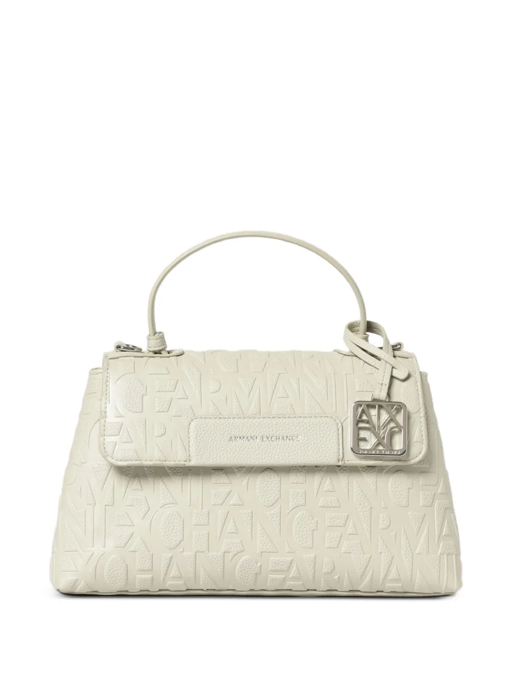 Emporio Armani logo-embossed shoulder bag - Bianco