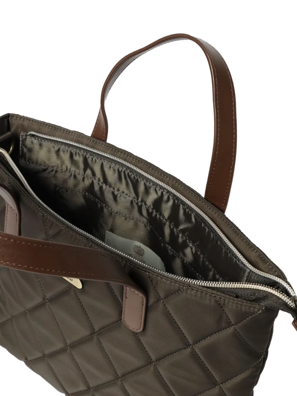 Barbour quilted tote bag Groen