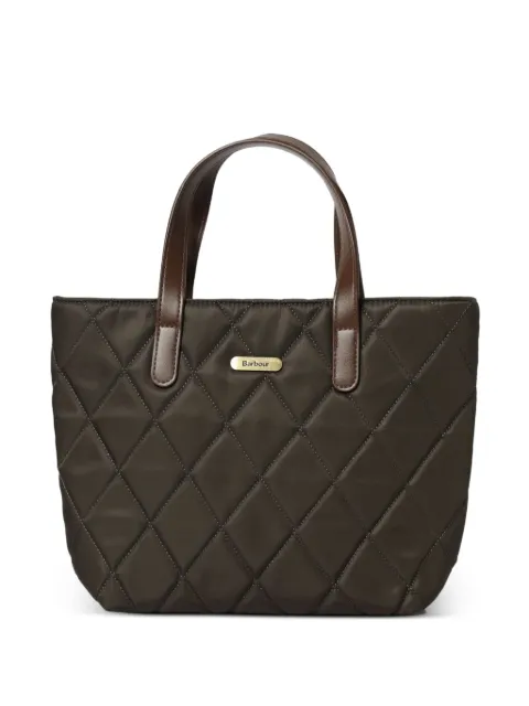 Barbour quilted tote bag
