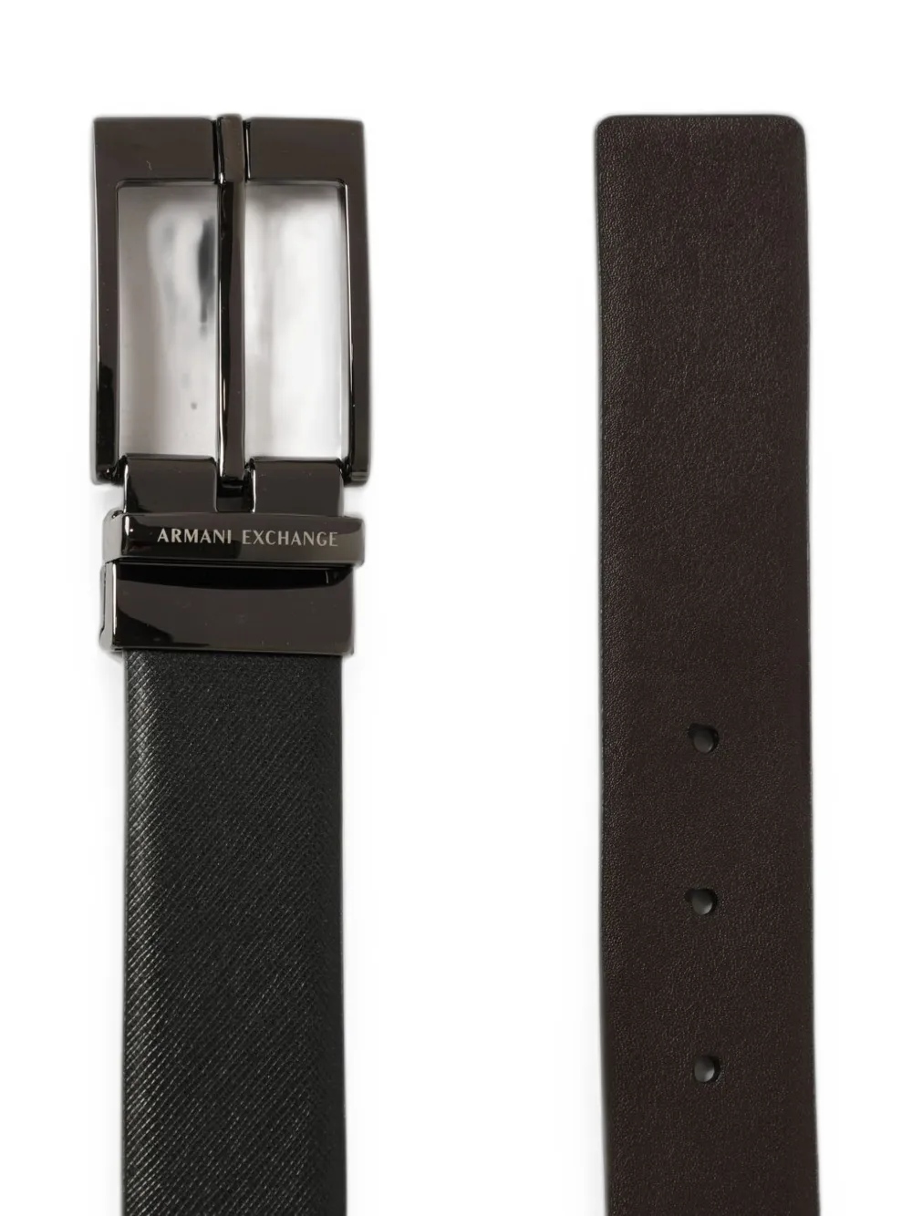 Emporio Armani Omkeerbare riem Zwart
