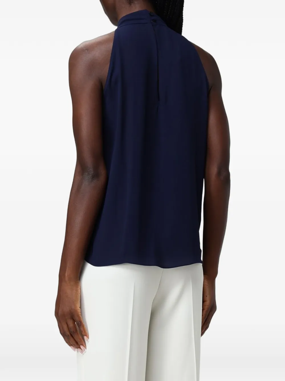 Hanita Geplooide blouse Blauw