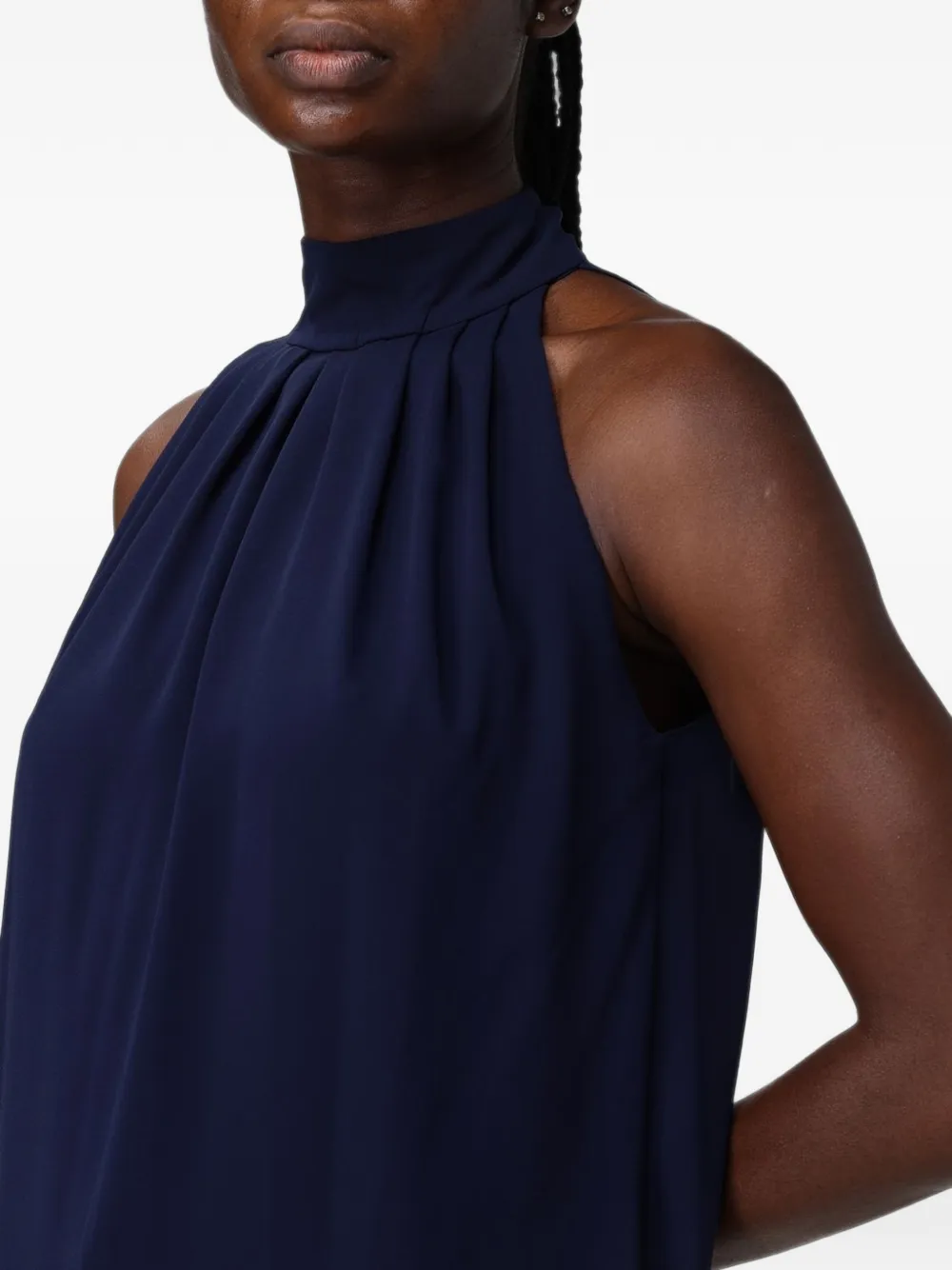 Hanita Geplooide blouse Blauw
