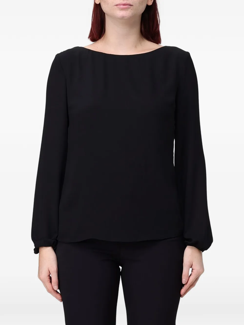 Hanita open-back draped top