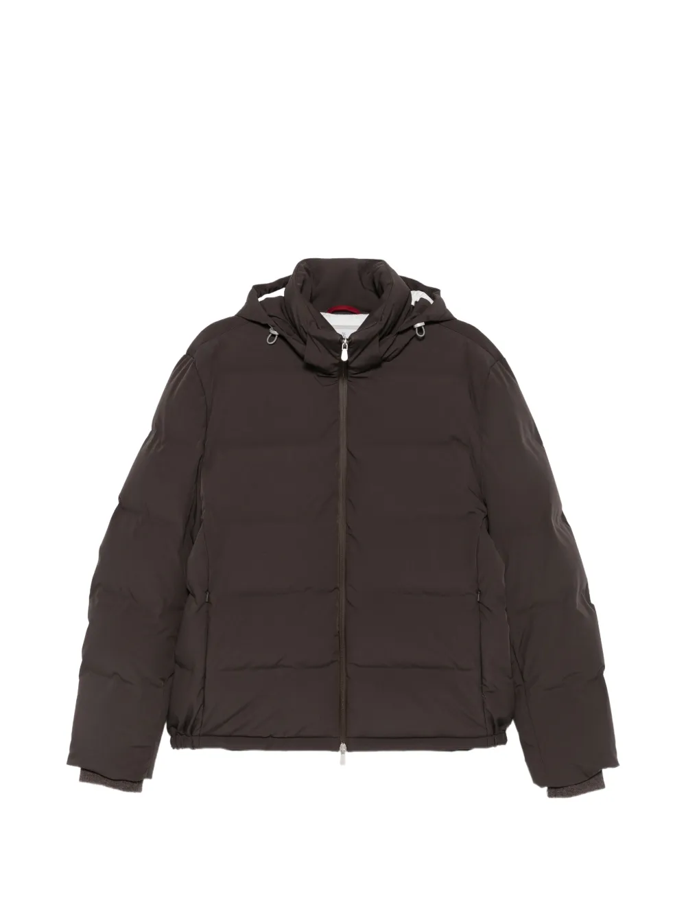 Brunello Cucinelli hooded puffer jacket - Marrone