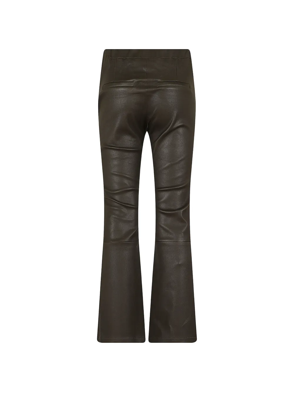 Arma Lively Leather Trousers in Green, view 2