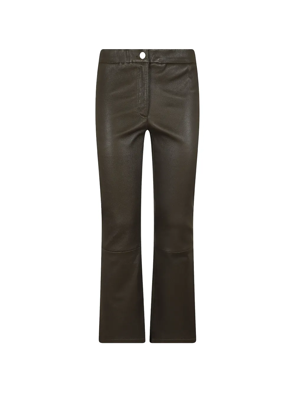 Arma Lively Leather Trousers in Green
