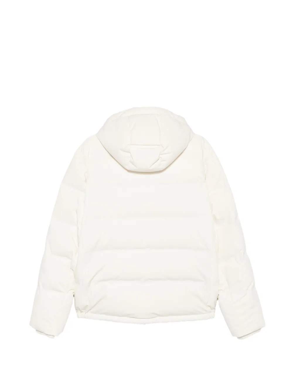 Brunello Cucinelli Gevoerd jack met capuchon Wit