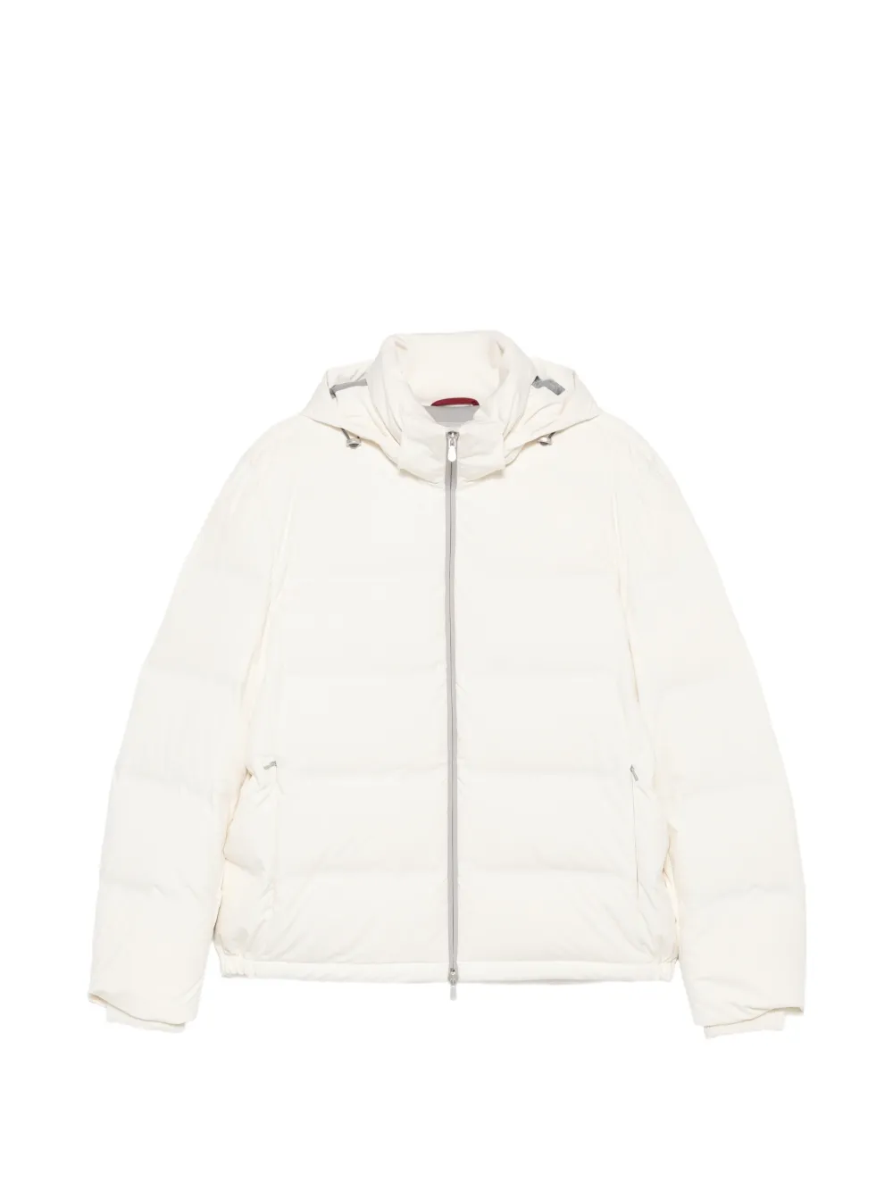 Brunello Cucinelli hooded quilted jacket - Bianco