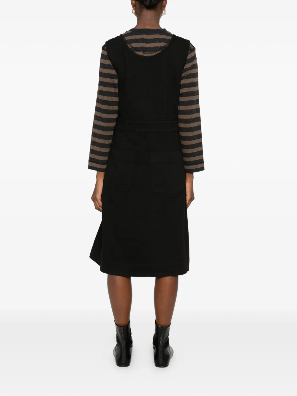 Margaret Howell Midi-overgooier met knoopsluiting Zwart