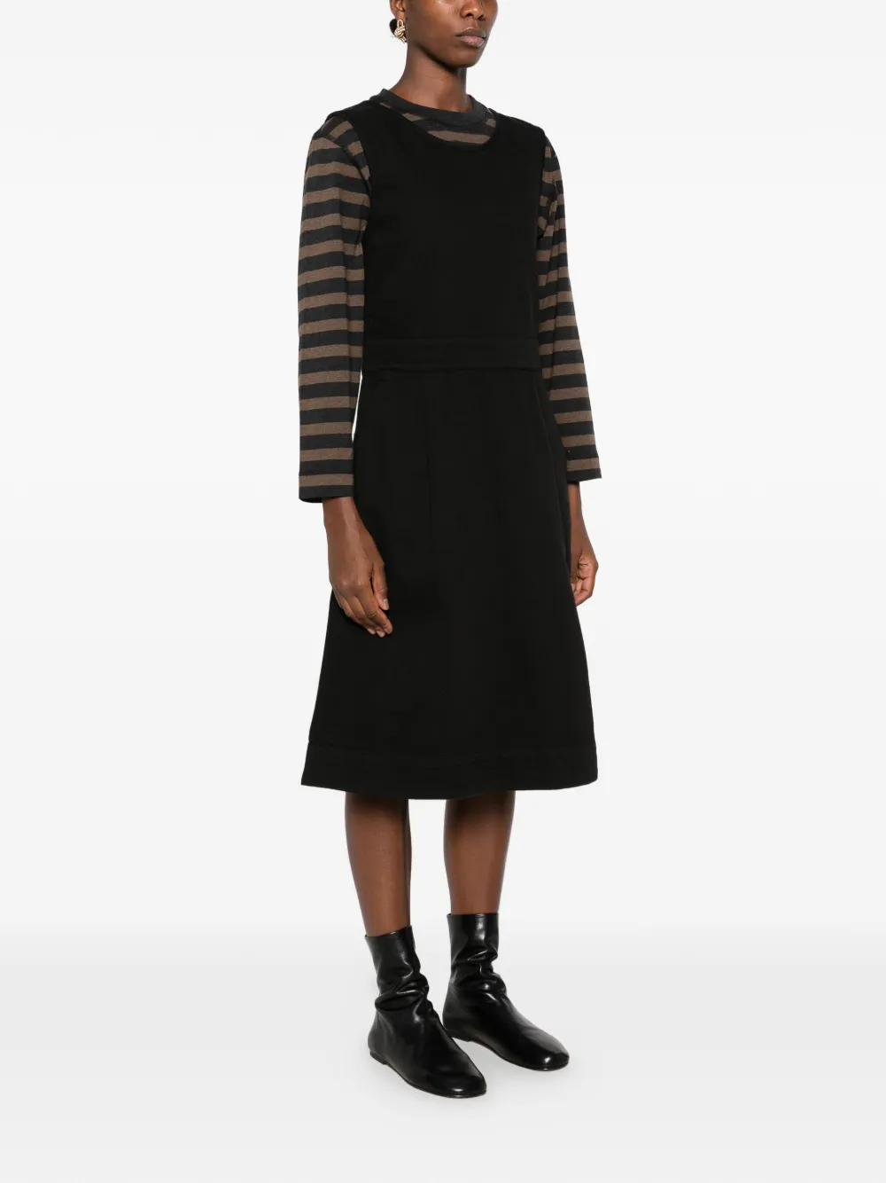 Margaret Howell Midi-overgooier met knoopsluiting Zwart