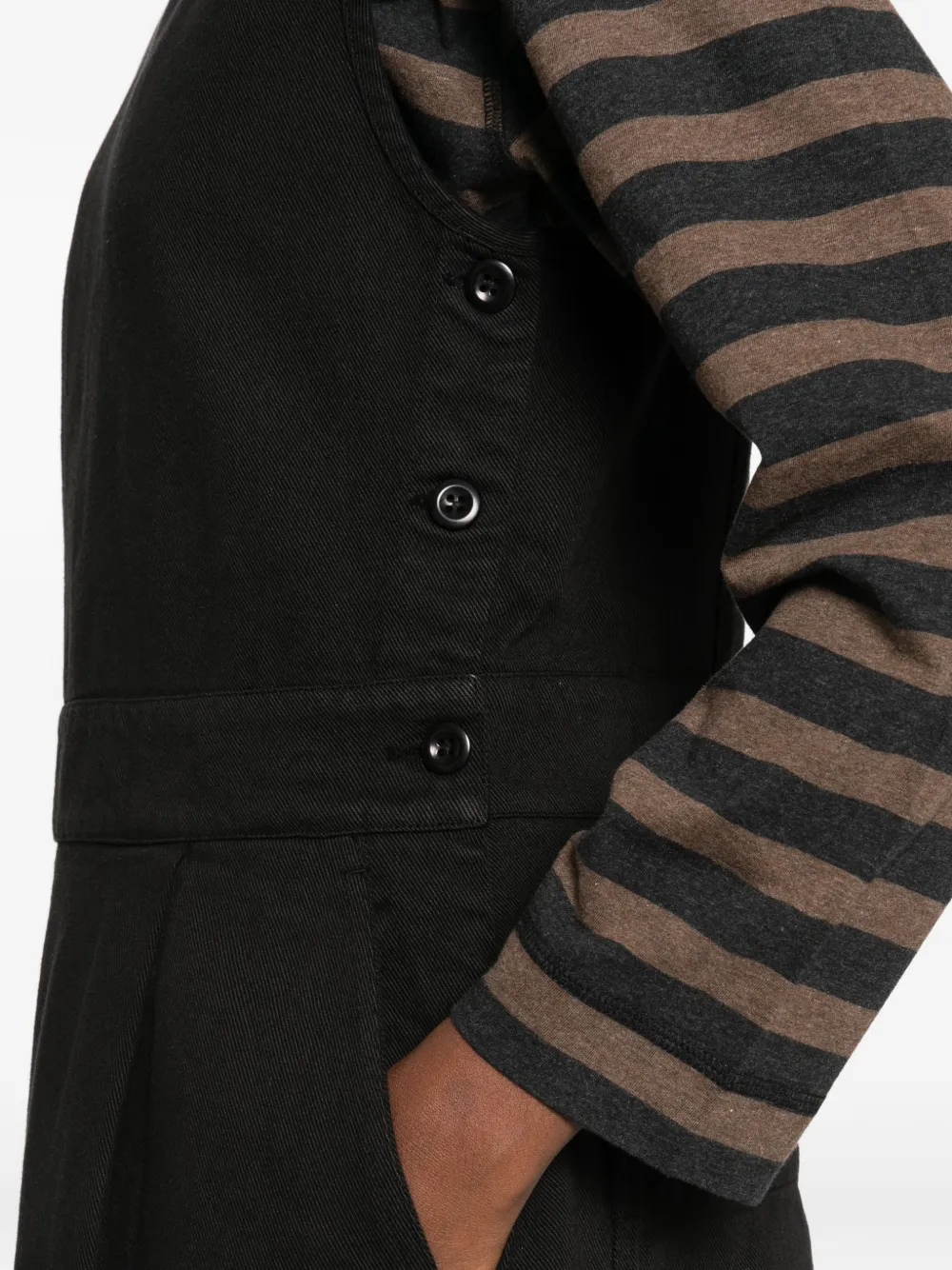 Margaret Howell Midi-overgooier met knoopsluiting Zwart