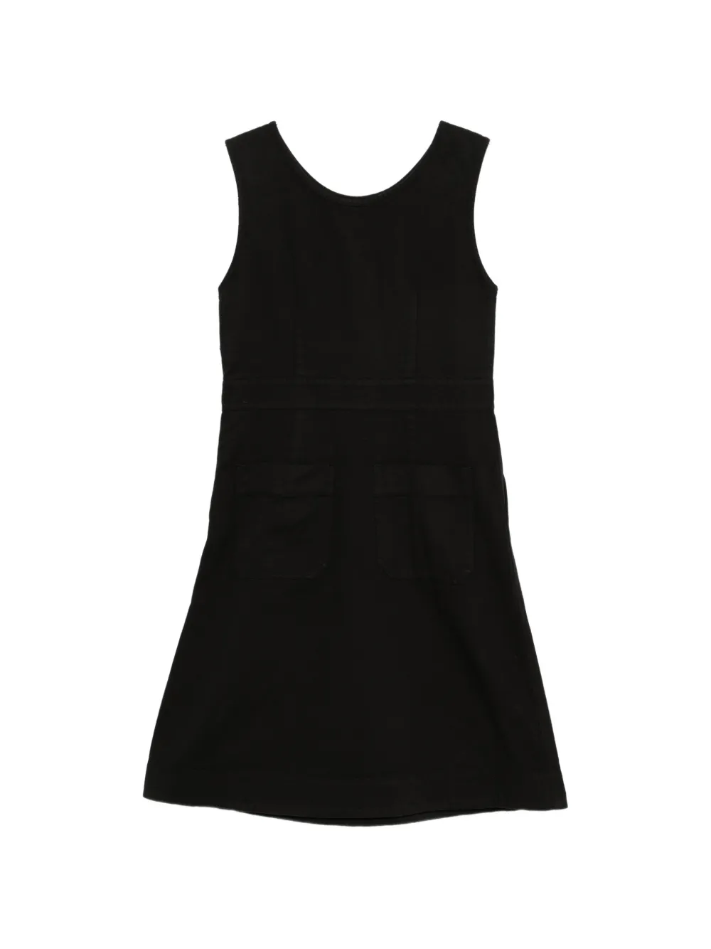 Margaret Howell button-fastening pinafore midi dress - Black