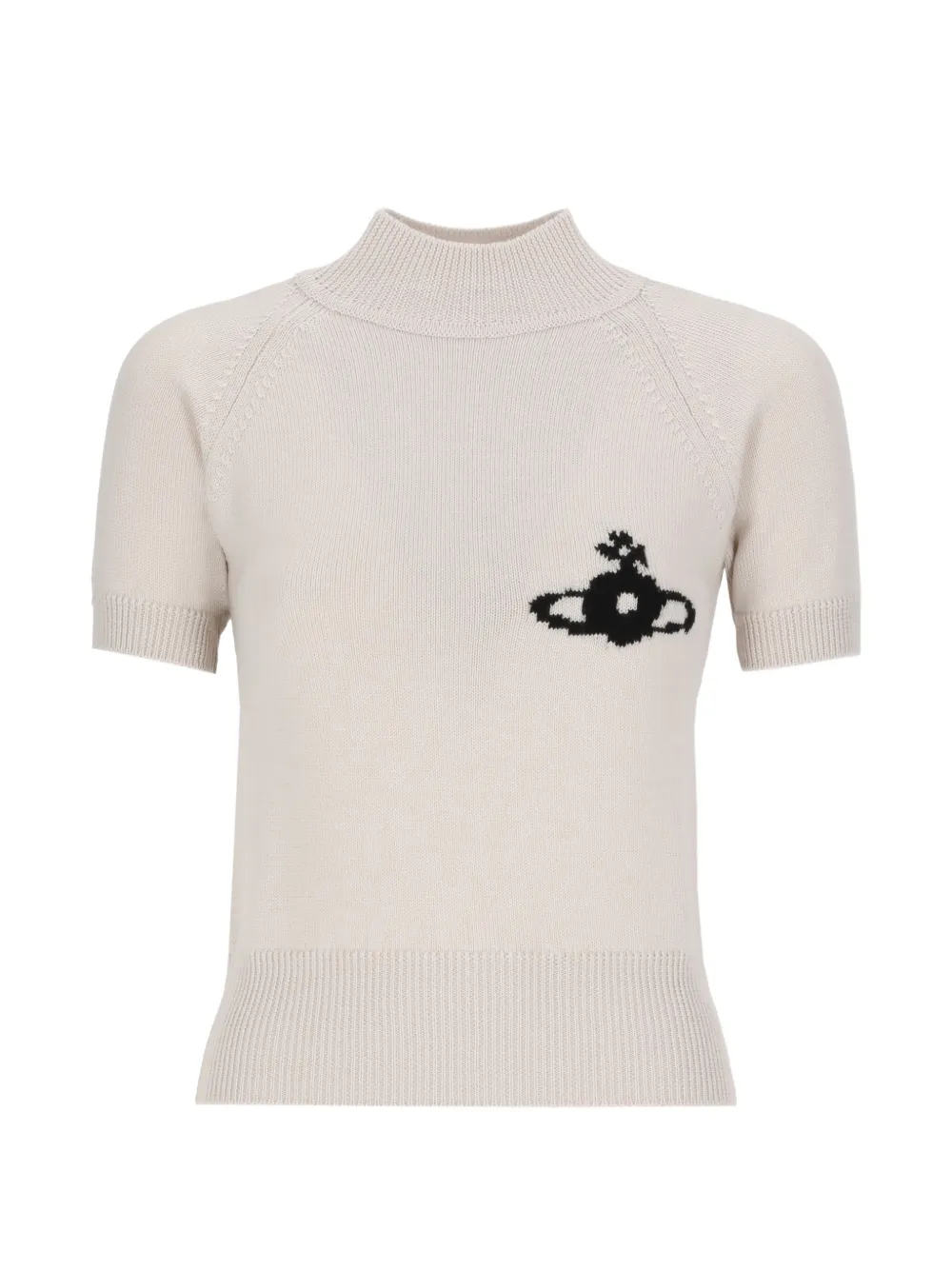 Vivienne Westwood Orb-motif short-sleeve sweater - Toni neutri