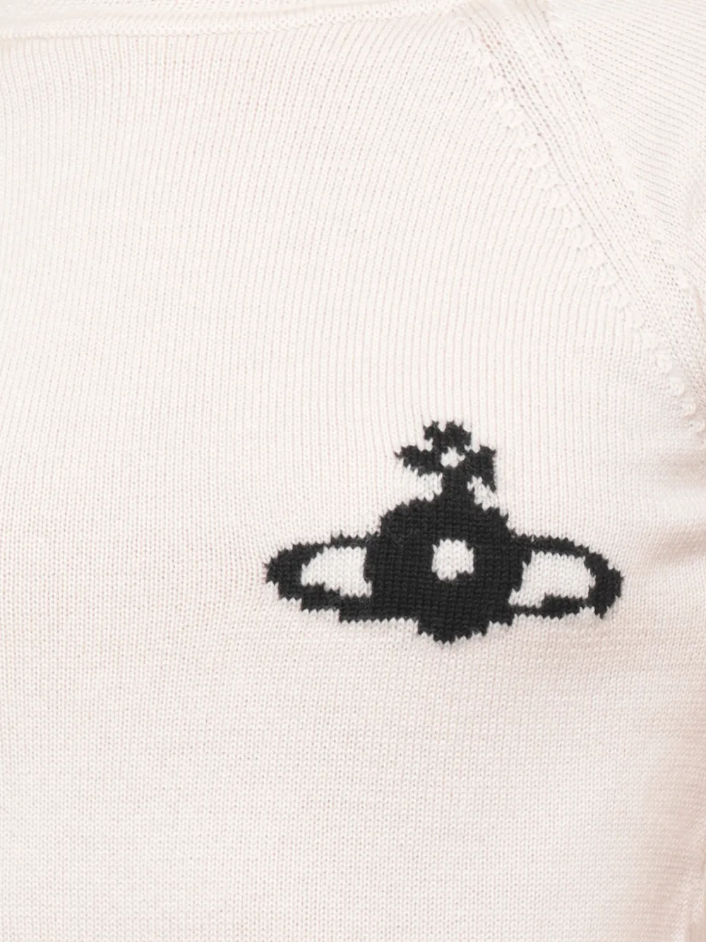 Vivienne Westwood Orb-motif short-sleeve sweater Beige