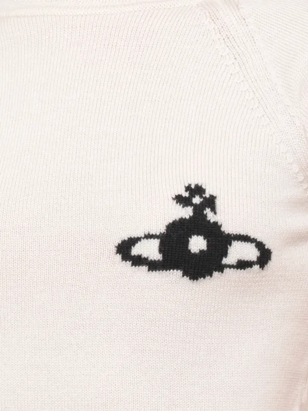 Vivienne Westwood Orb-motif short-sleeve Sweater | Neutrals | FARFETCH