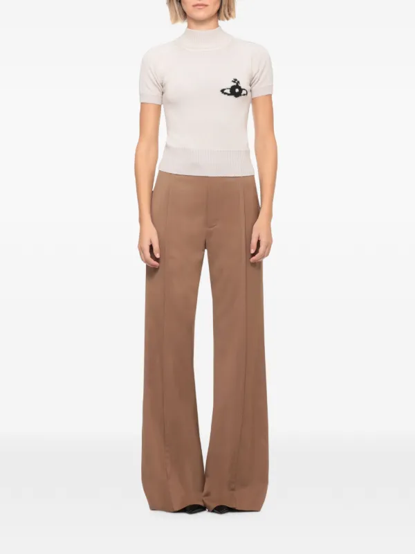 Vivienne Westwood Orb-motif short-sleeve Sweater | Neutrals | FARFETCH