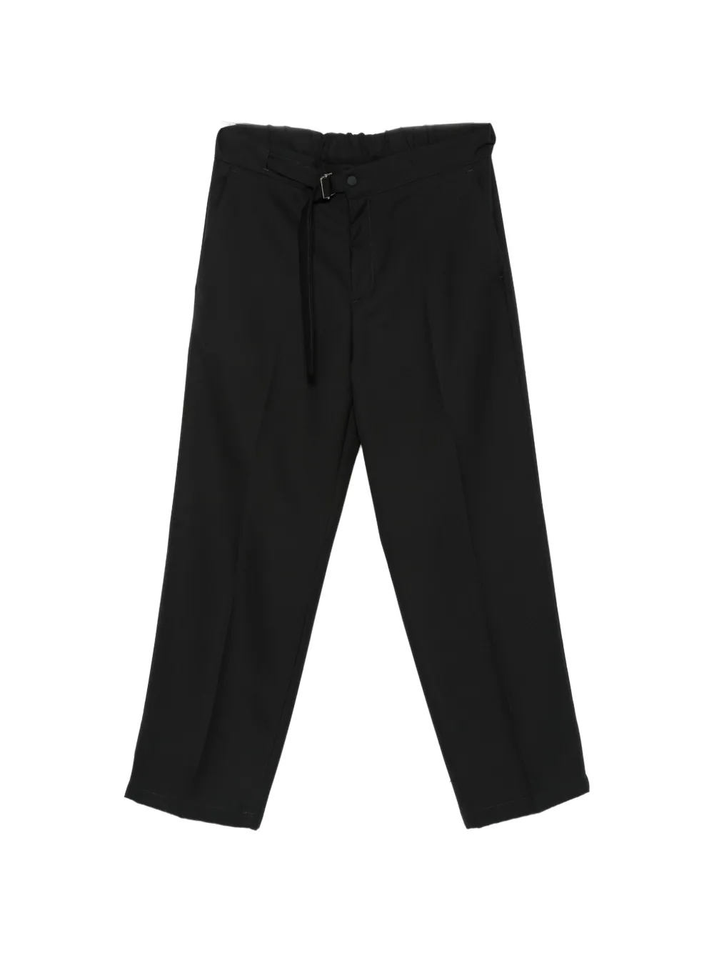 Costumein John belted straight-leg trousers - Nero