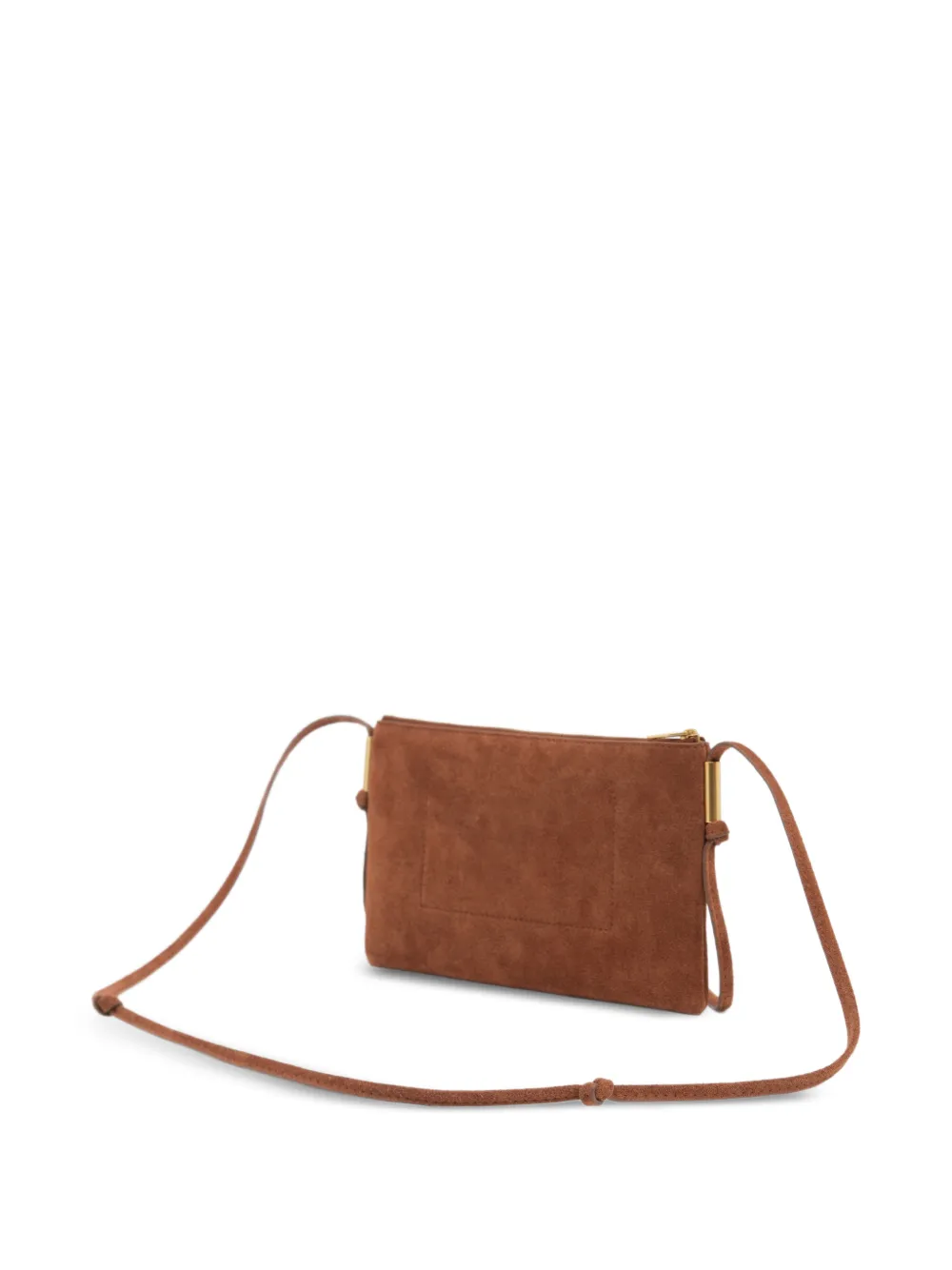 BIMBA Y LOLA Kleine suède clutch Bruin