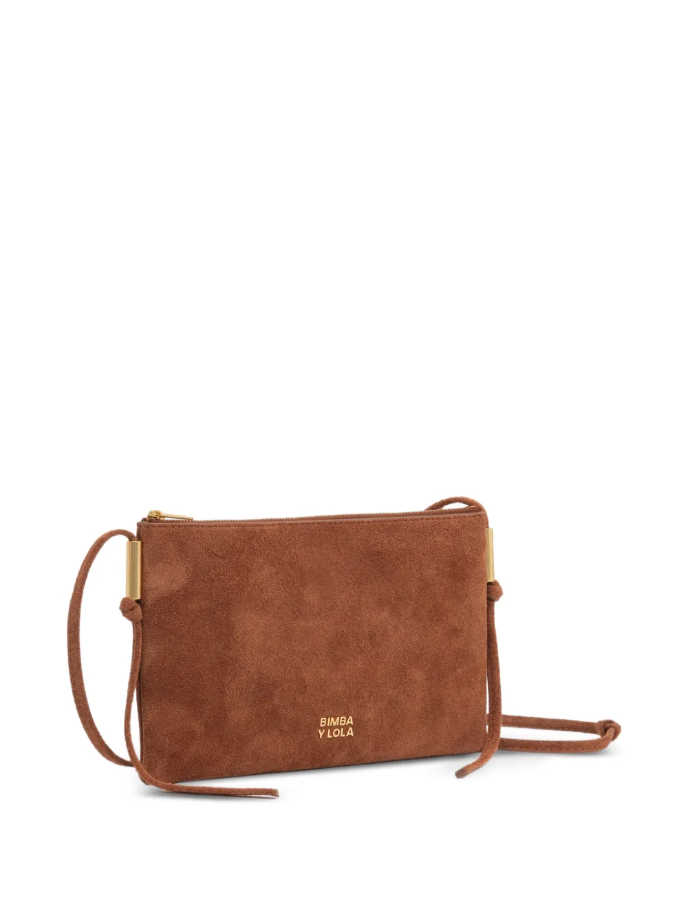 BIMBA Y LOLA Clutch piccola in pelle scamosciata - Marrone
