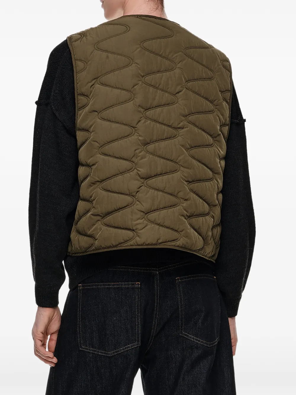 BIMBA Y LOLA Omkeerbare gewatteerde bodywarmer Groen