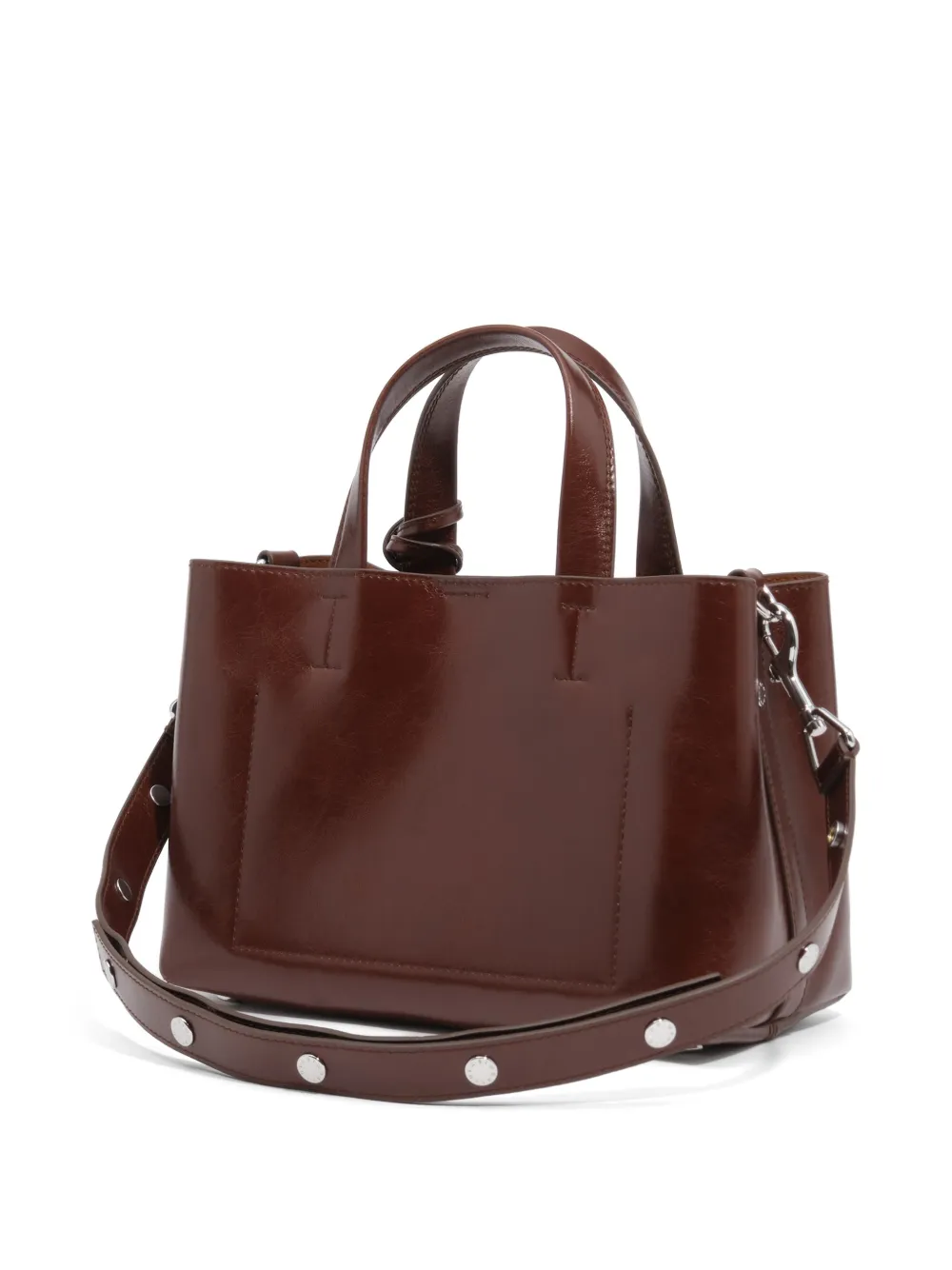 BIMBA Y LOLA Medium Chihuahua leren shopper Bruin