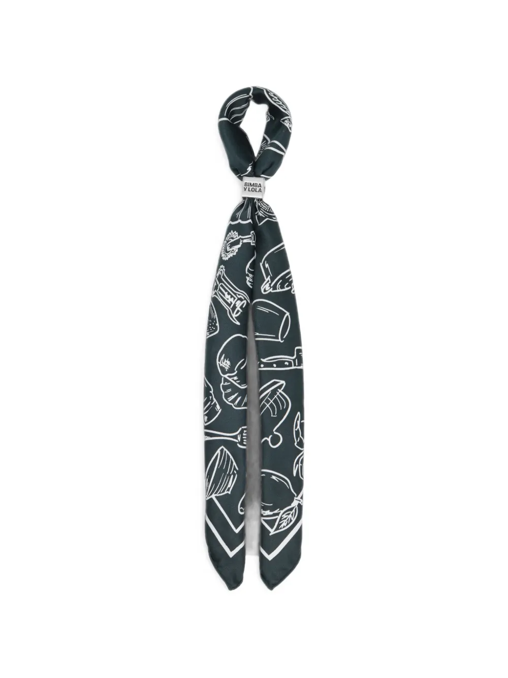 BIMBA Y LOLA two-tone Christmas-food scarf charm