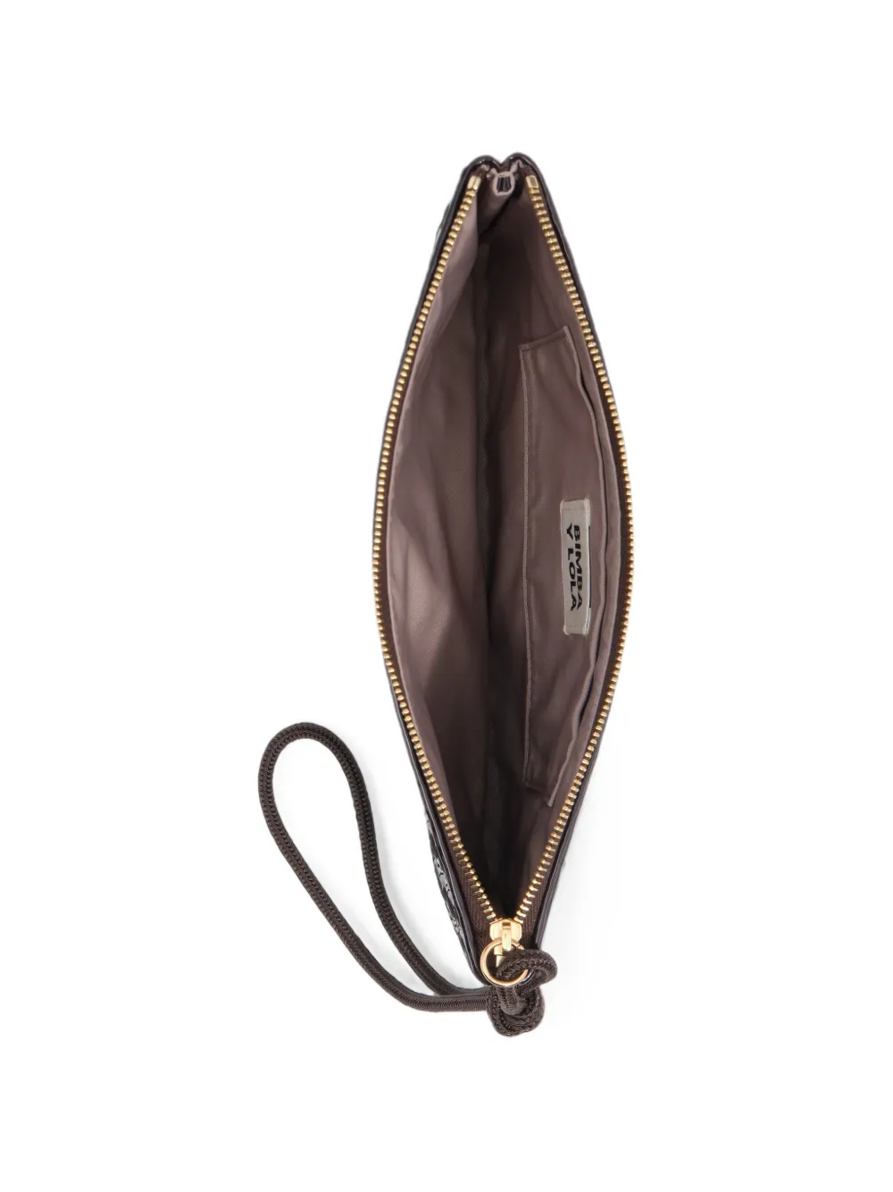 BIMBA Y LOLA Medium gevlochten make-upclutch met rits Paars