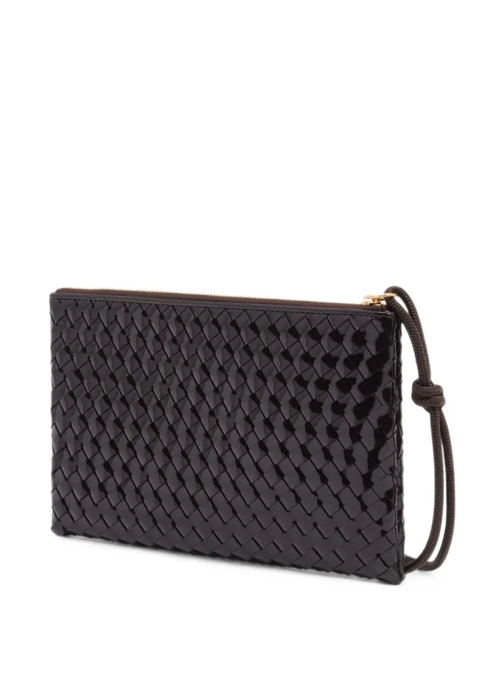 BIMBA Y LOLA Medium gevlochten make-upclutch met rits Paars