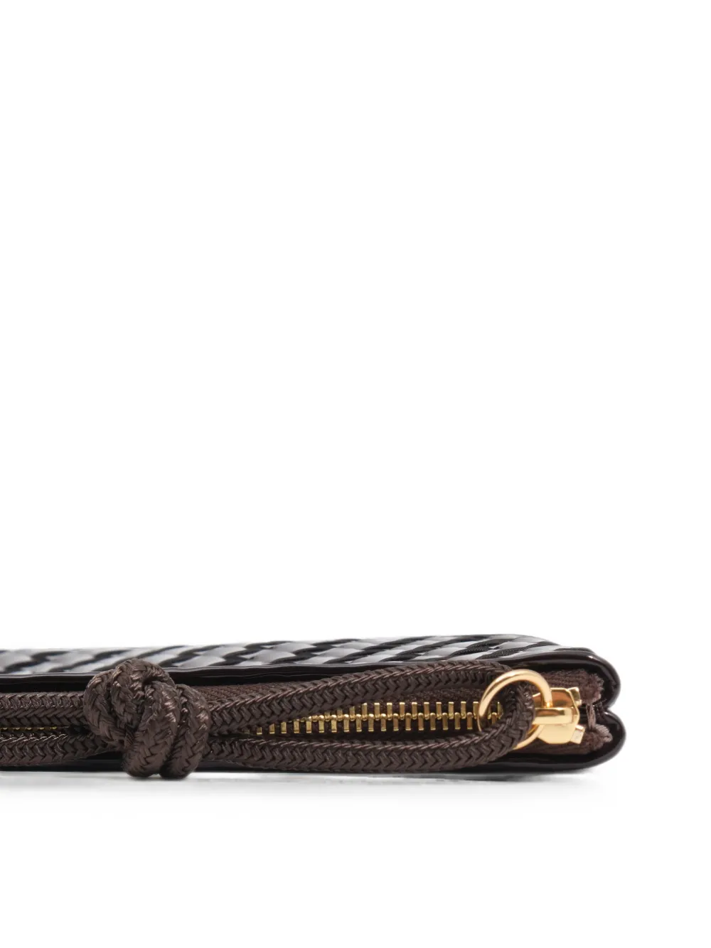 BIMBA Y LOLA Medium gevlochten make-upclutch met rits Paars