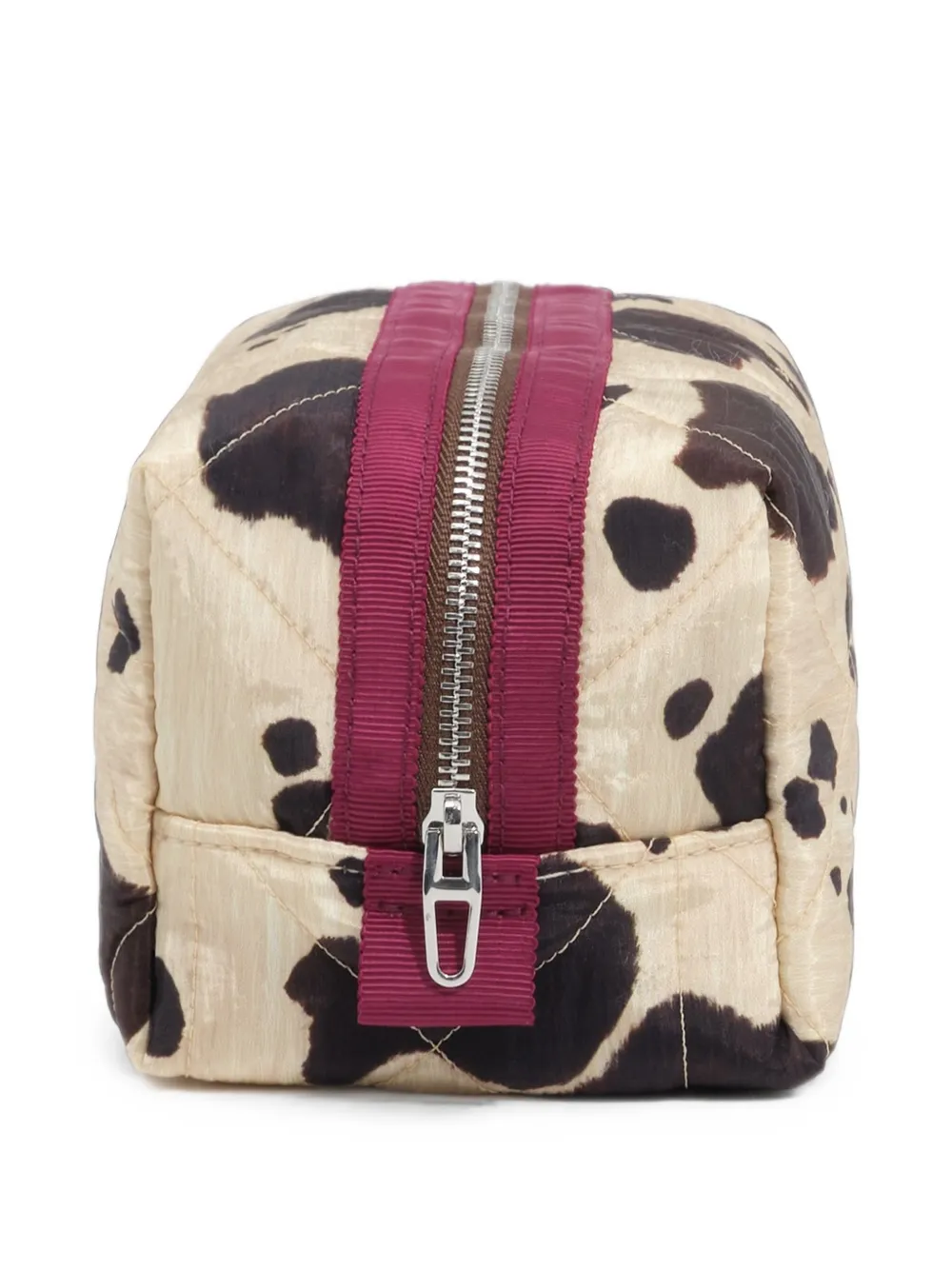 BIMBA Y LOLA Mittelgroße Pony Kosmetiktasche aus Stoff - Nude