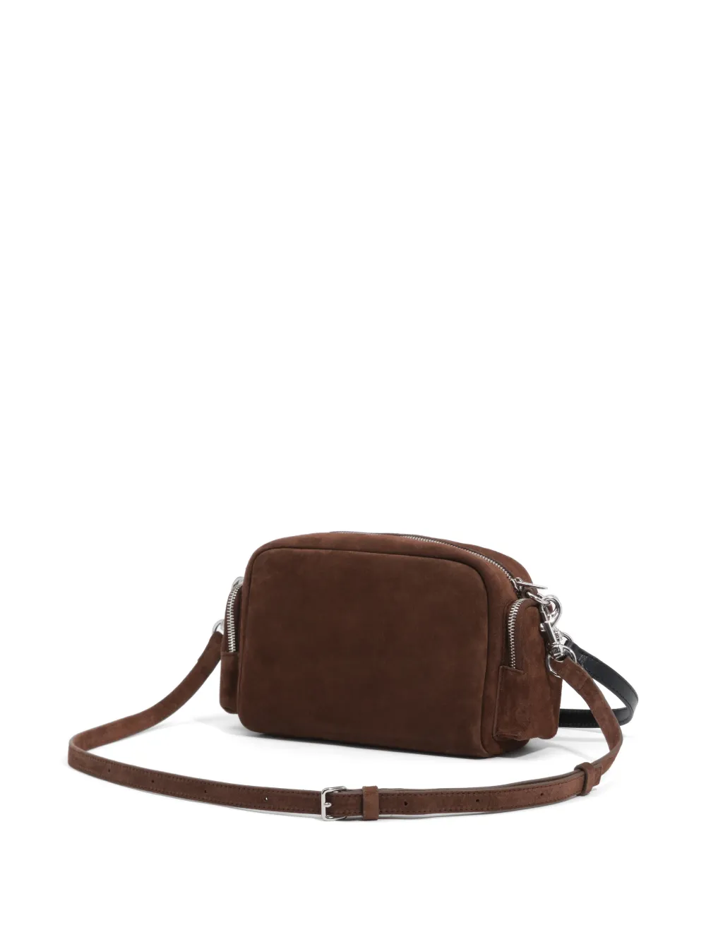 BIMBA Y LOLA Grote Pocket suède crossbodytas Bruin