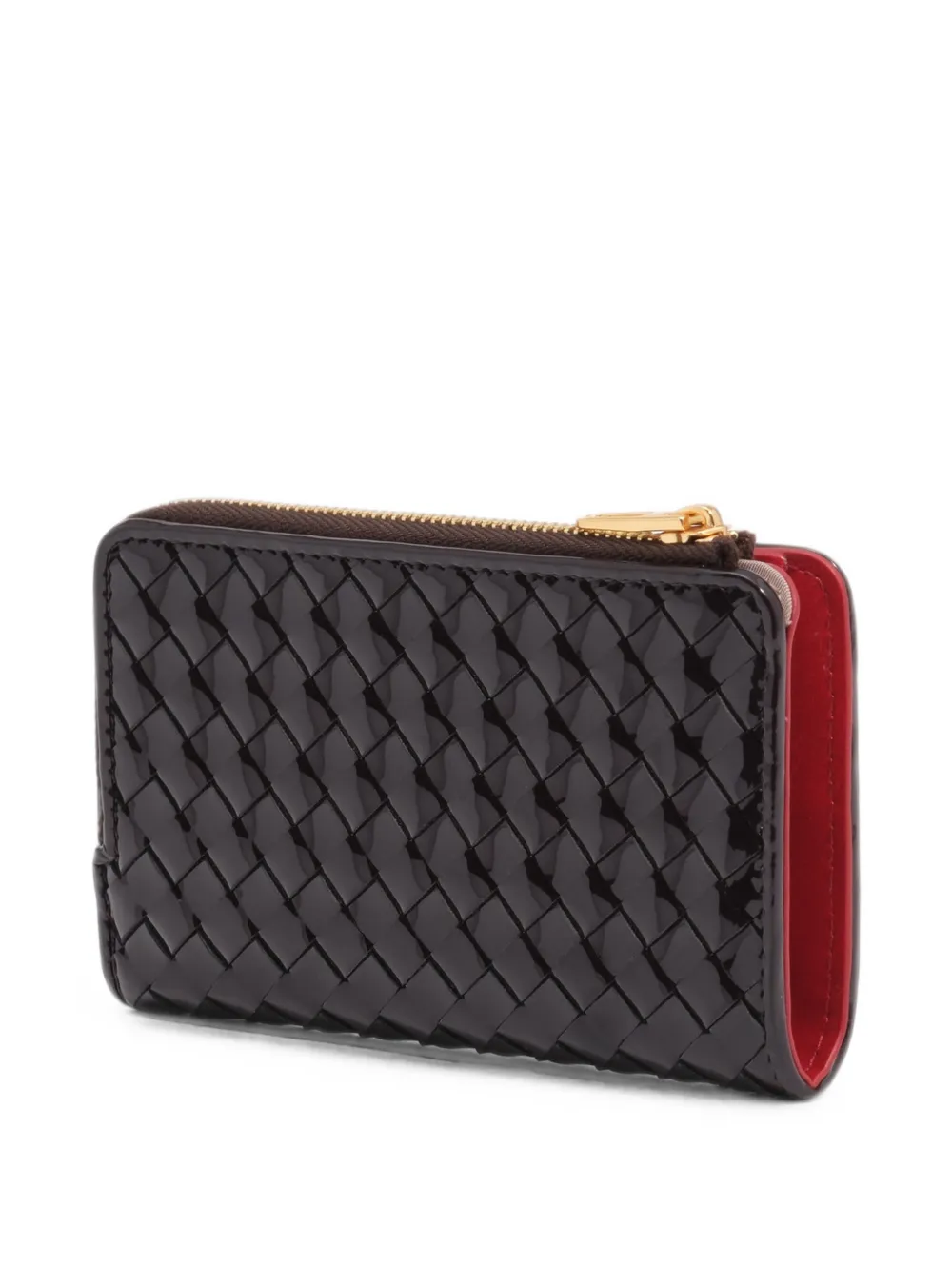 BIMBA Y LOLA Compacte gevlochten portemonnee Paars