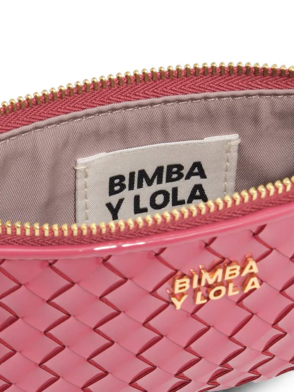 BIMBA Y LOLA Gevlochten portemonnee Roze