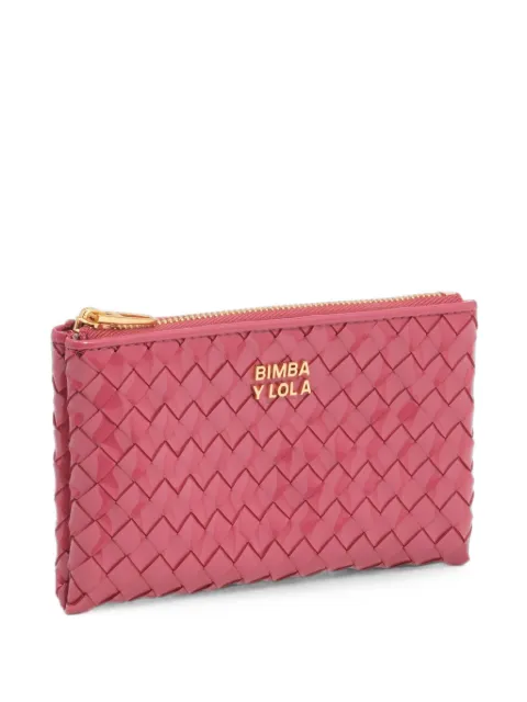 BIMBA Y LOLA dark-pink plaited coin purse