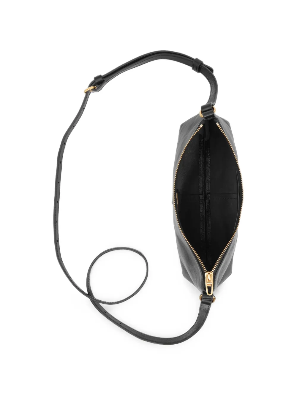 BIMBA Y LOLA Leren mini-crossbodytas Zwart