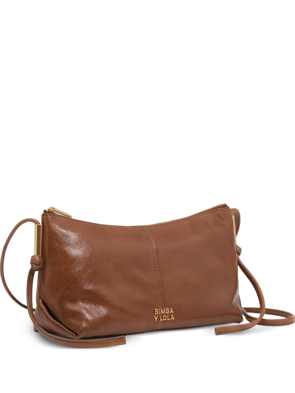 BIMBA Y LOLA Borsa a tracolla piccola in pelle - Marrone