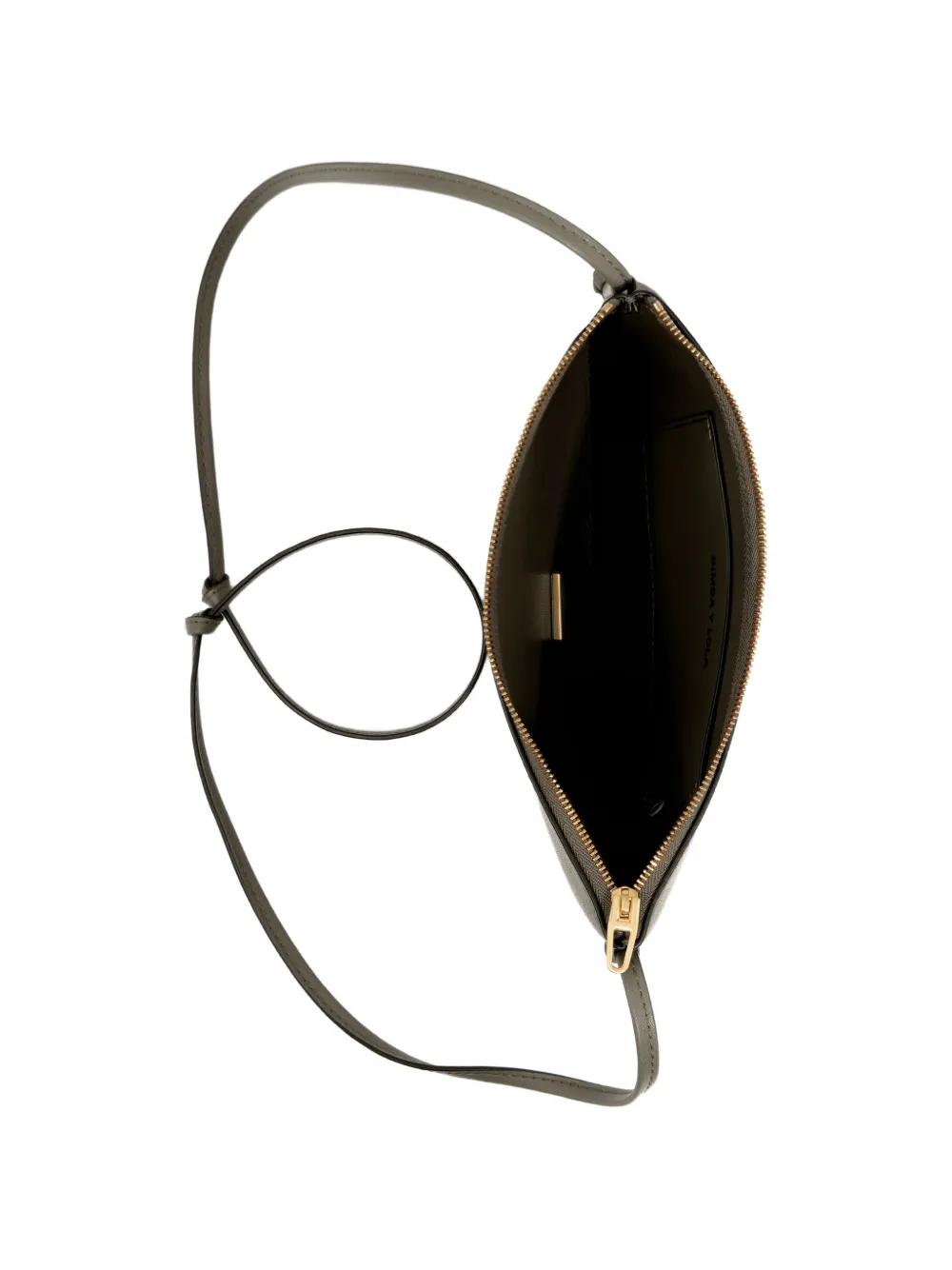 BIMBA Y LOLA Kleine leren clutch Grijs